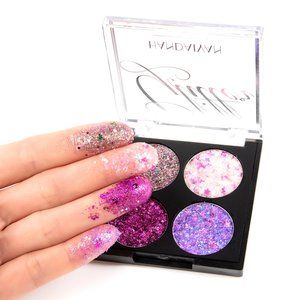 HANDAIYAN 4 Colors Mix Glitter Mini Palette 03
